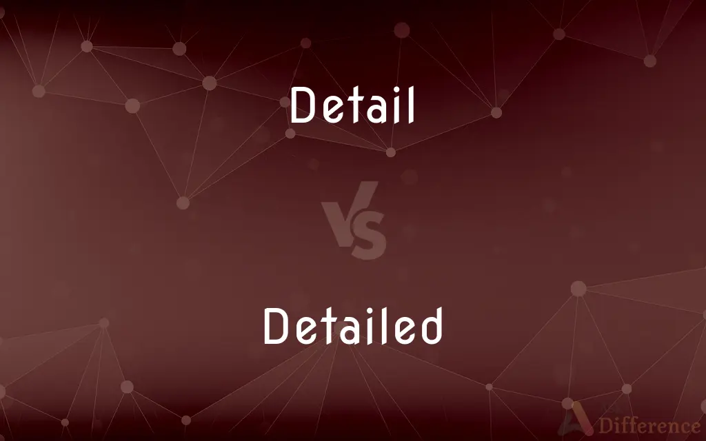 Detail vs. Detailed — What's the Difference?