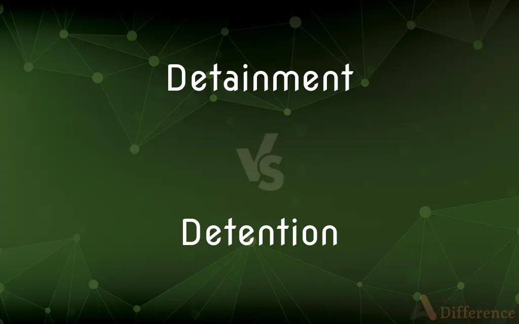 Detainment vs. Detention — What's the Difference?