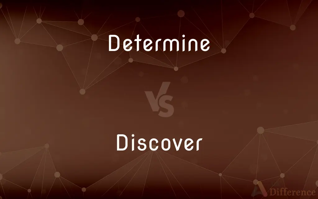 Determine vs. Discover — What's the Difference?
