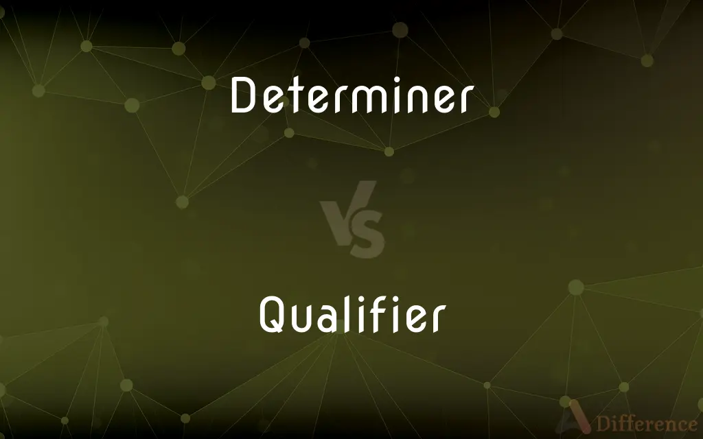 Determiner vs. Qualifier — What's the Difference?