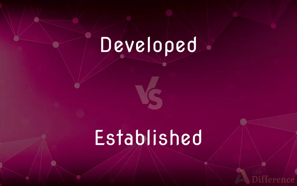 Developed vs. Established — What's the Difference?