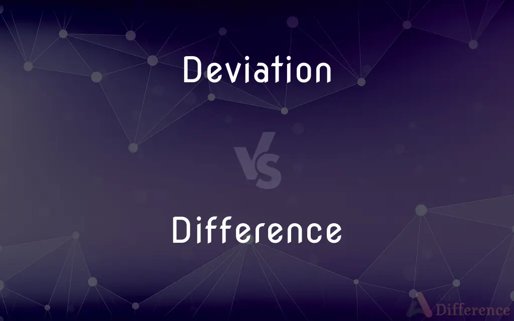 Deviation vs. Difference — What's the Difference?