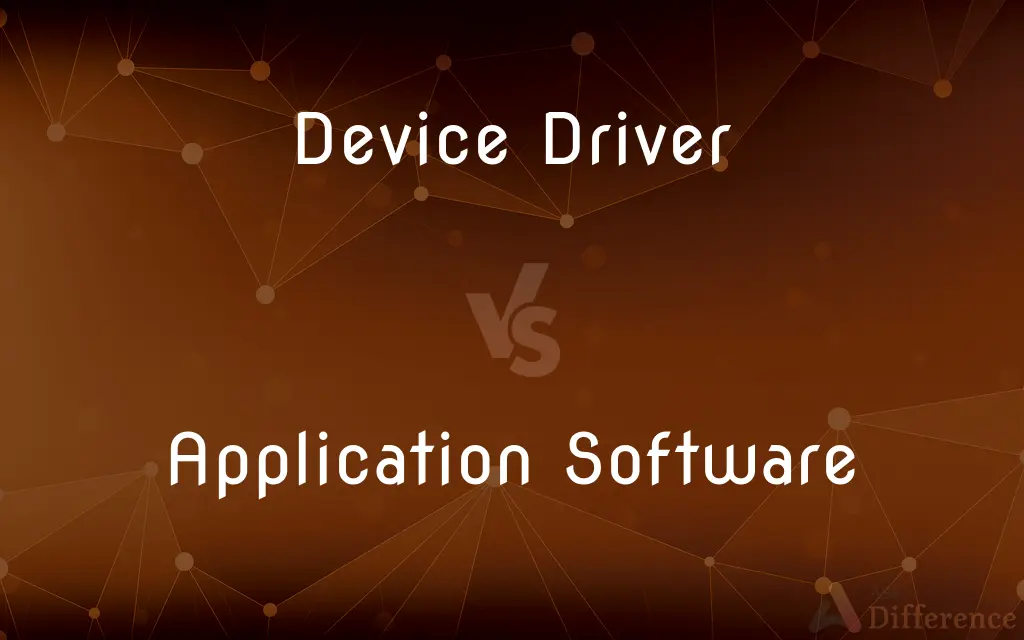 Device Driver vs. Application Software — What's the Difference?