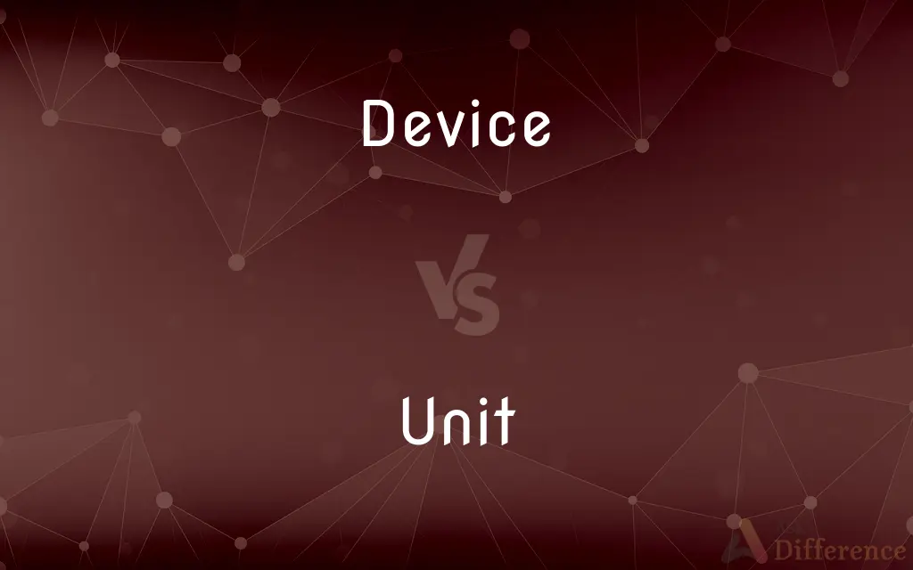 Device vs. Unit — What's the Difference?