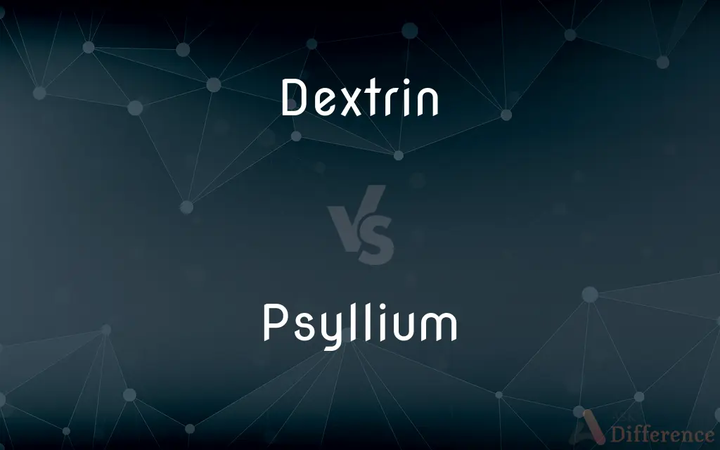 Dextrin vs. Psyllium — What's the Difference?