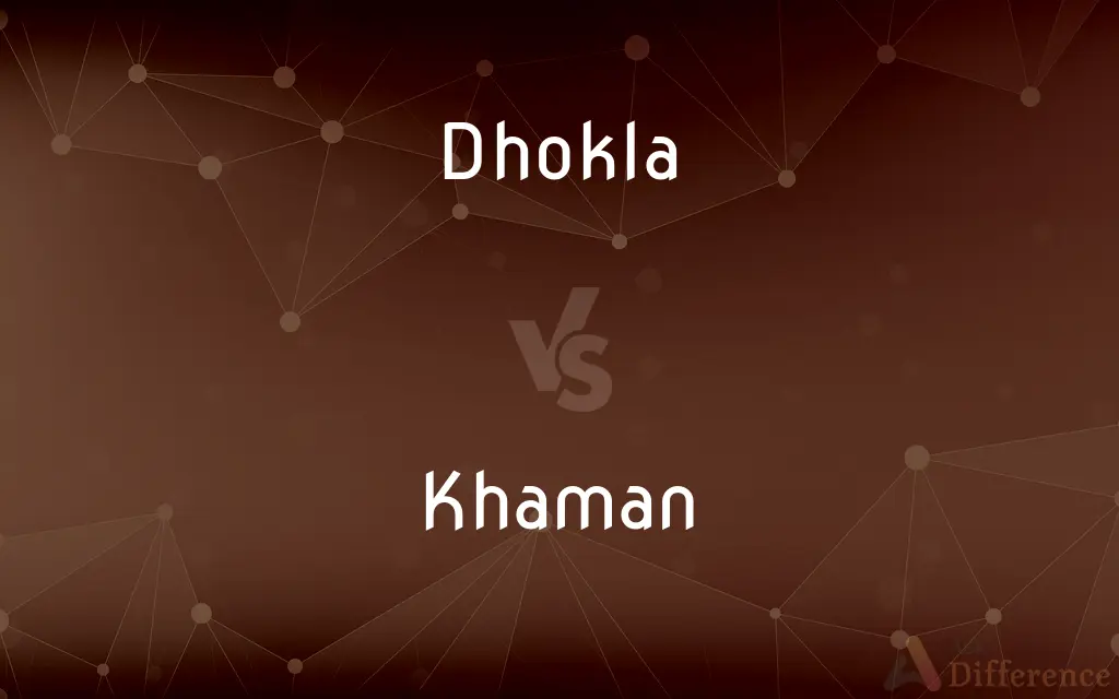 Dhokla vs. Khaman — What's the Difference?