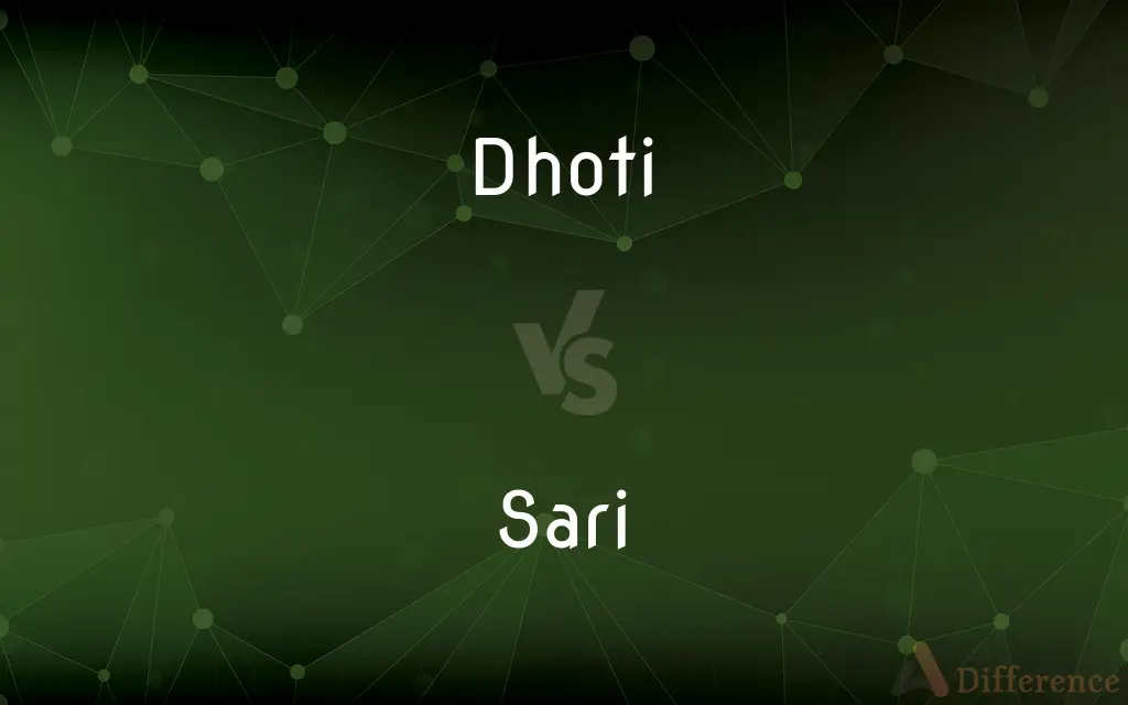 Dhoti vs. Sari — What's the Difference?