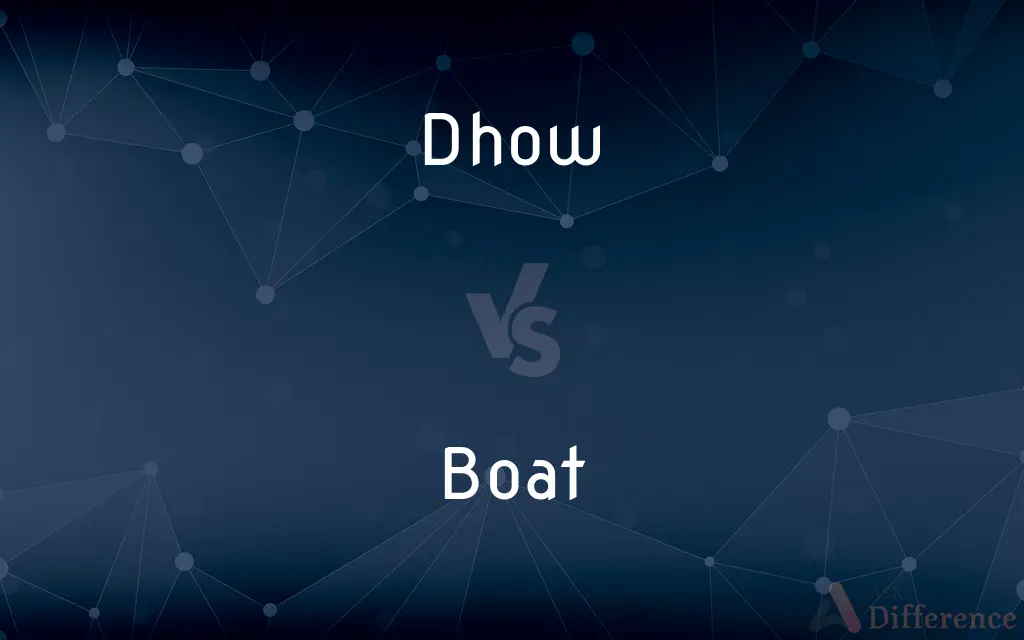 Dhow vs. Boat — What's the Difference?