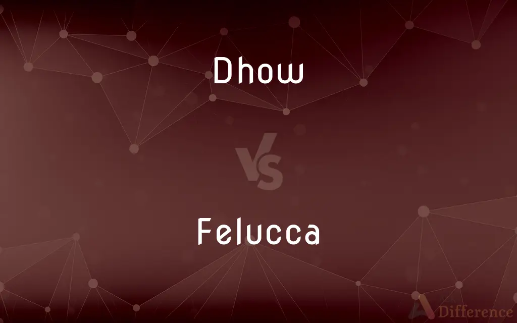 Dhow vs. Felucca — What's the Difference?