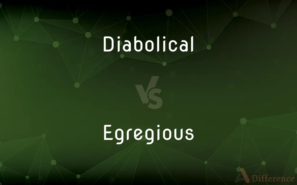 Diabolical vs. Egregious — What's the Difference?
