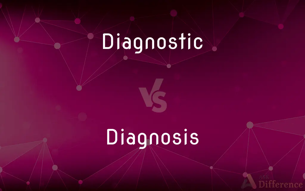 Diagnostic vs. Diagnosis — What's the Difference?