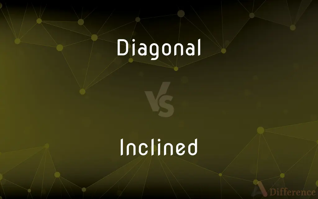 Diagonal vs. Inclined — What's the Difference?