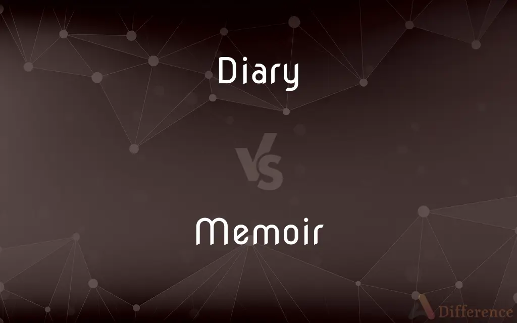Diary vs. Memoir — What's the Difference?