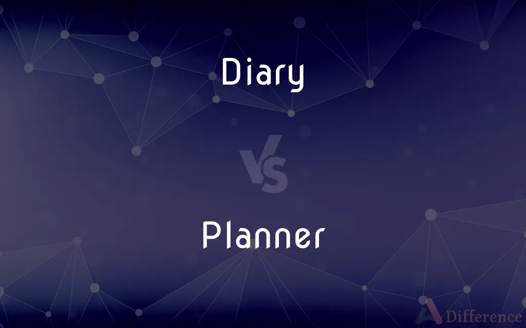 Diary vs. Planner — What's the Difference?