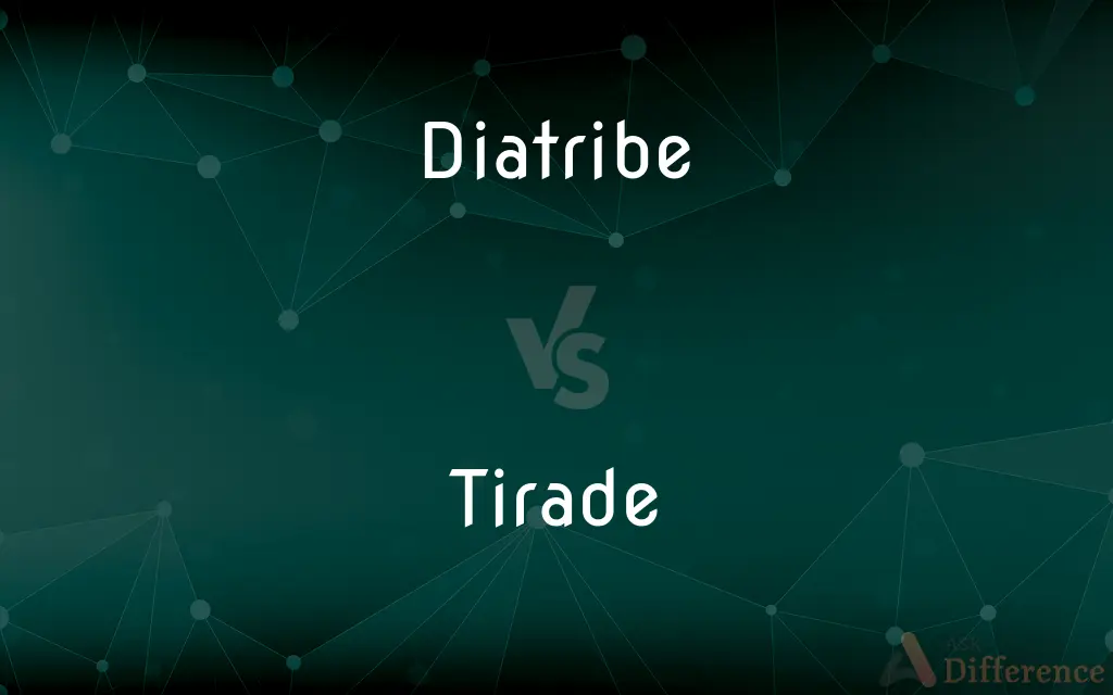 Diatribe vs. Tirade — What's the Difference?