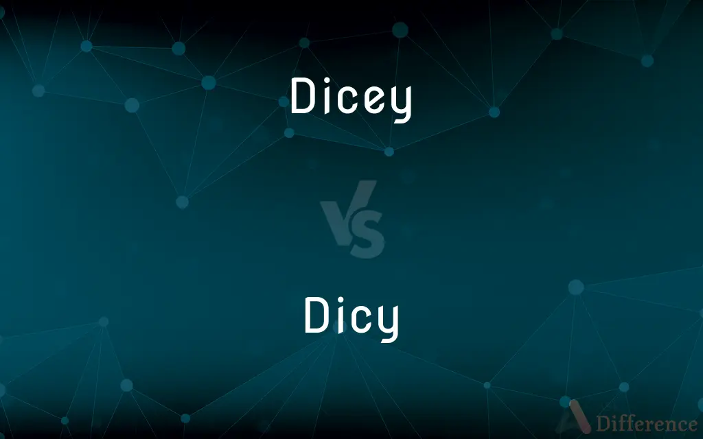 Dicey vs. Dicy — What's the Difference?