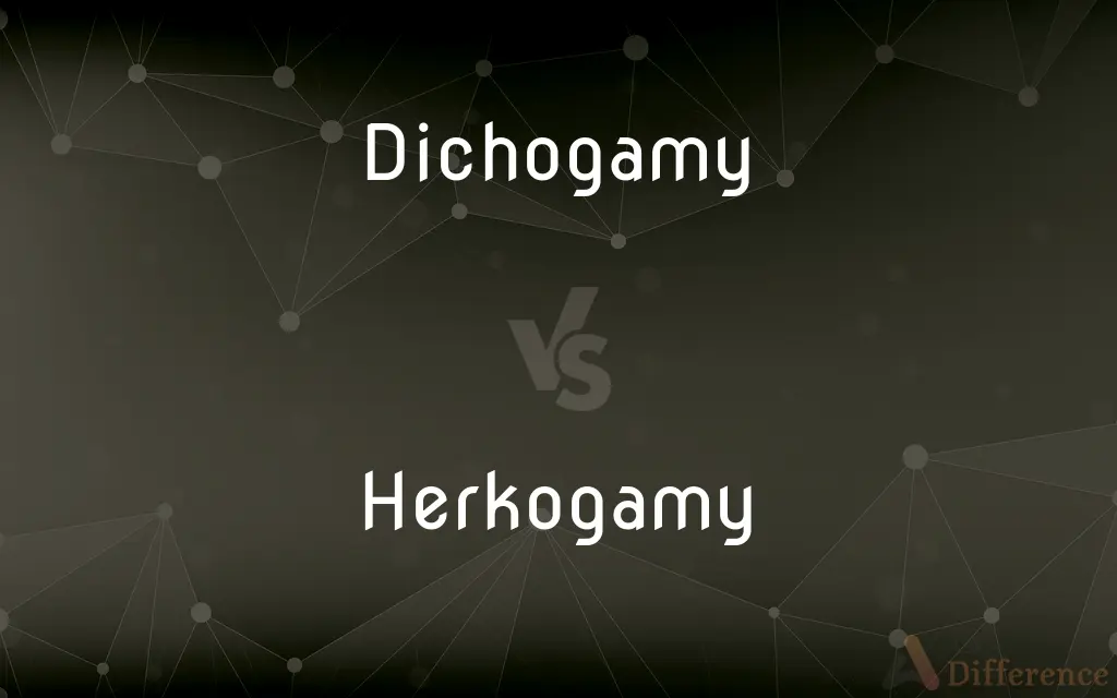 Dichogamy vs. Herkogamy — What's the Difference?