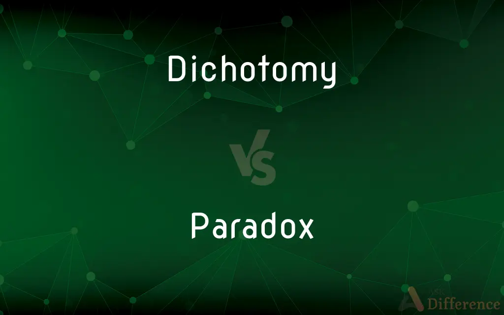 Dichotomy vs. Paradox — What's the Difference?