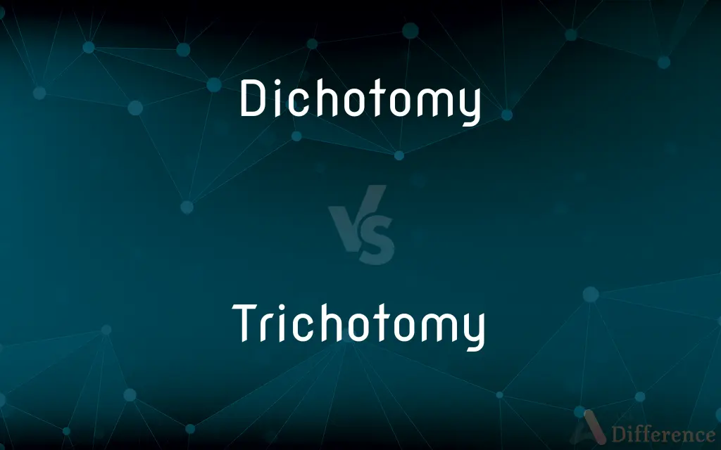 Dichotomy vs. Trichotomy — What's the Difference?