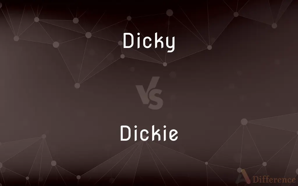 Dicky vs. Dickie — What's the Difference?