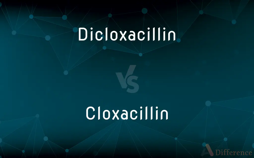 Dicloxacillin vs. Cloxacillin — What's the Difference?