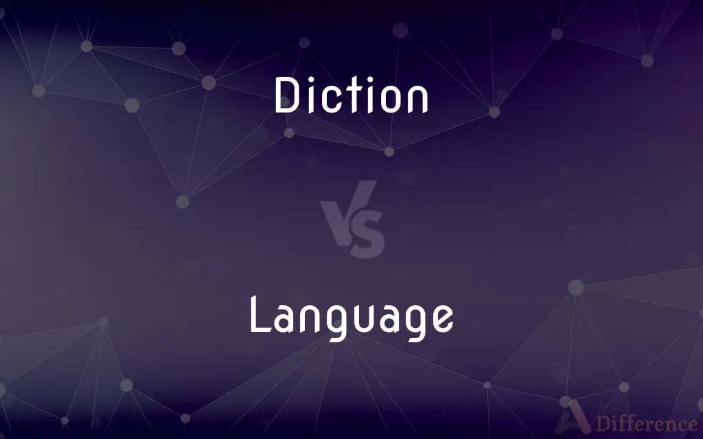 Diction vs. Language — What's the Difference?