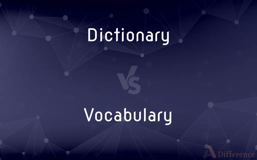 Dictionary vs. Vocabulary — What's the Difference?