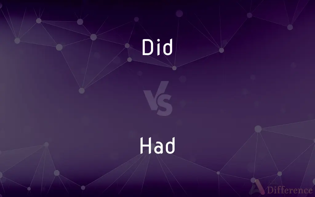 Did vs. Had — What's the Difference?