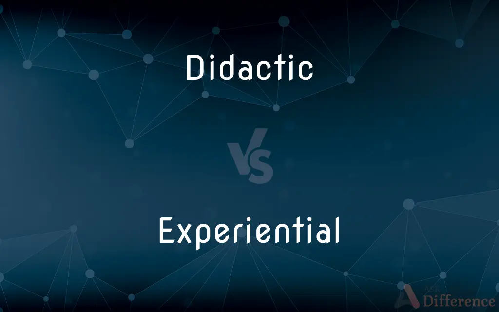 Didactic vs. Experiential — What's the Difference?