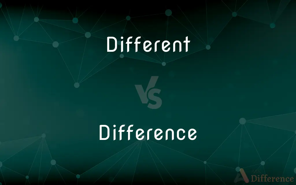 Different vs. Difference — What's the Difference?