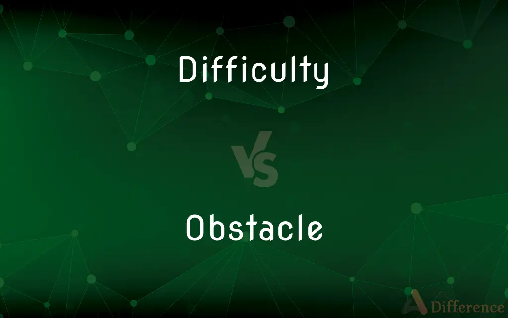 Difficulty vs. Obstacle — What's the Difference?