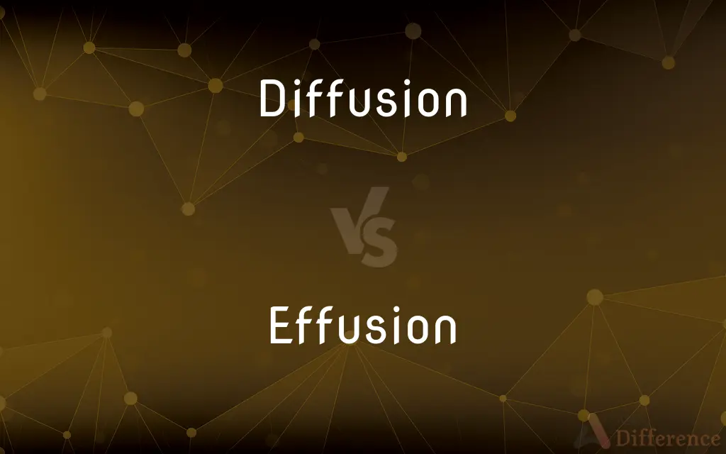 Diffusion vs. Effusion — What's the Difference?