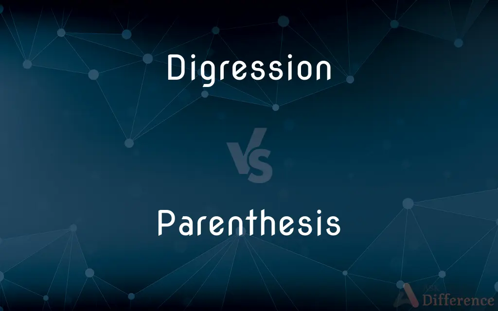 Digression vs. Parenthesis — What's the Difference?
