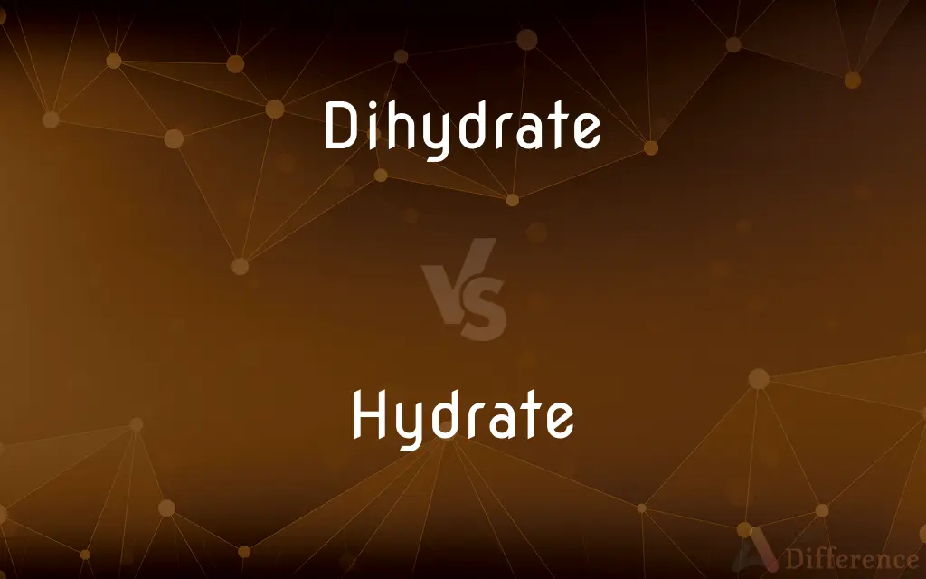 Dihydrate vs. Hydrate — What's the Difference?