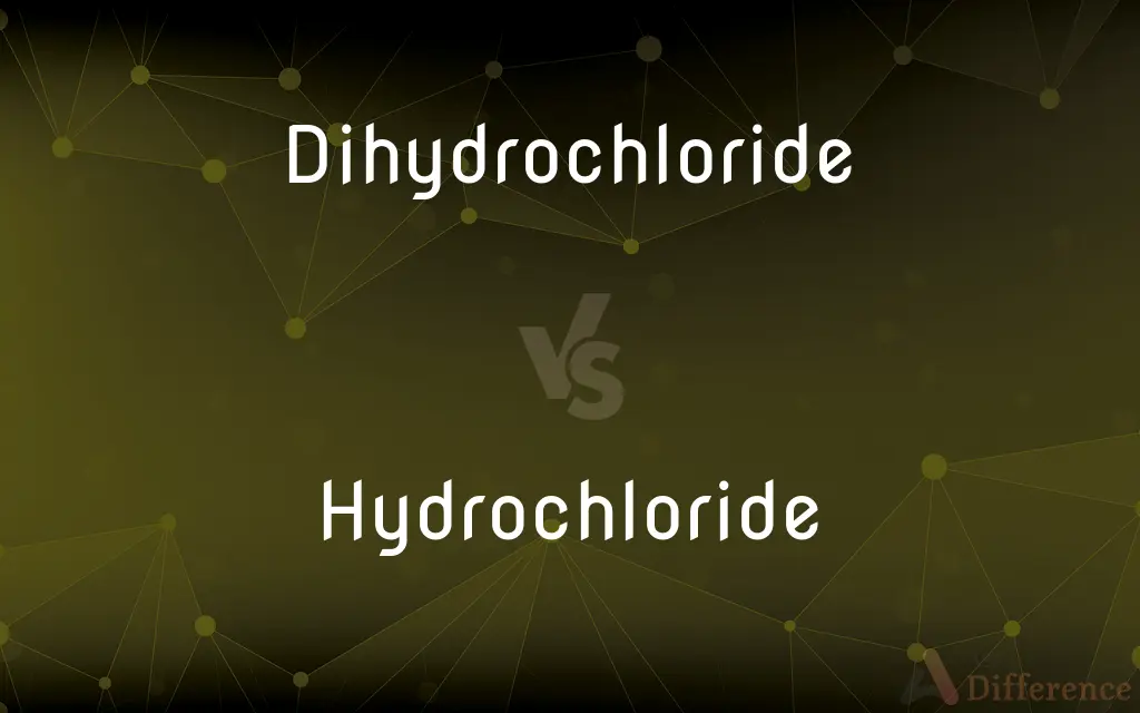 Dihydrochloride vs. Hydrochloride — What's the Difference?