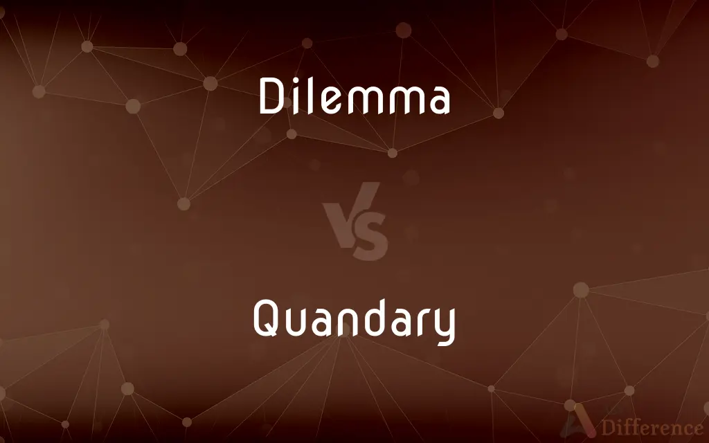 Dilemma vs. Quandary — What's the Difference?
