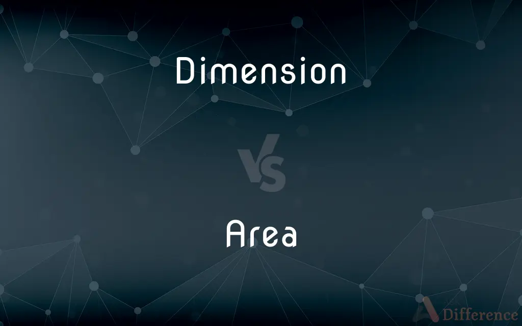 Dimension vs. Area — What's the Difference?