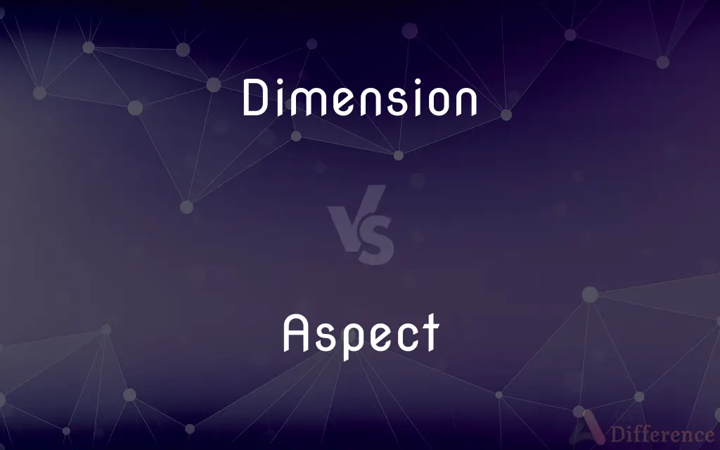 Dimension vs. Aspect — What's the Difference?