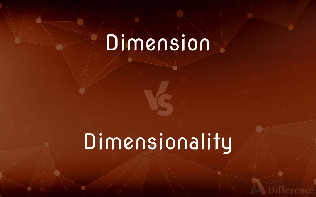 Dimension vs. Dimensionality — What's the Difference?