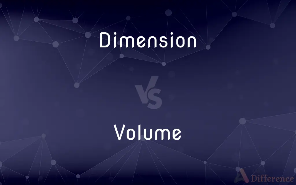 Dimension vs. Volume — What's the Difference?