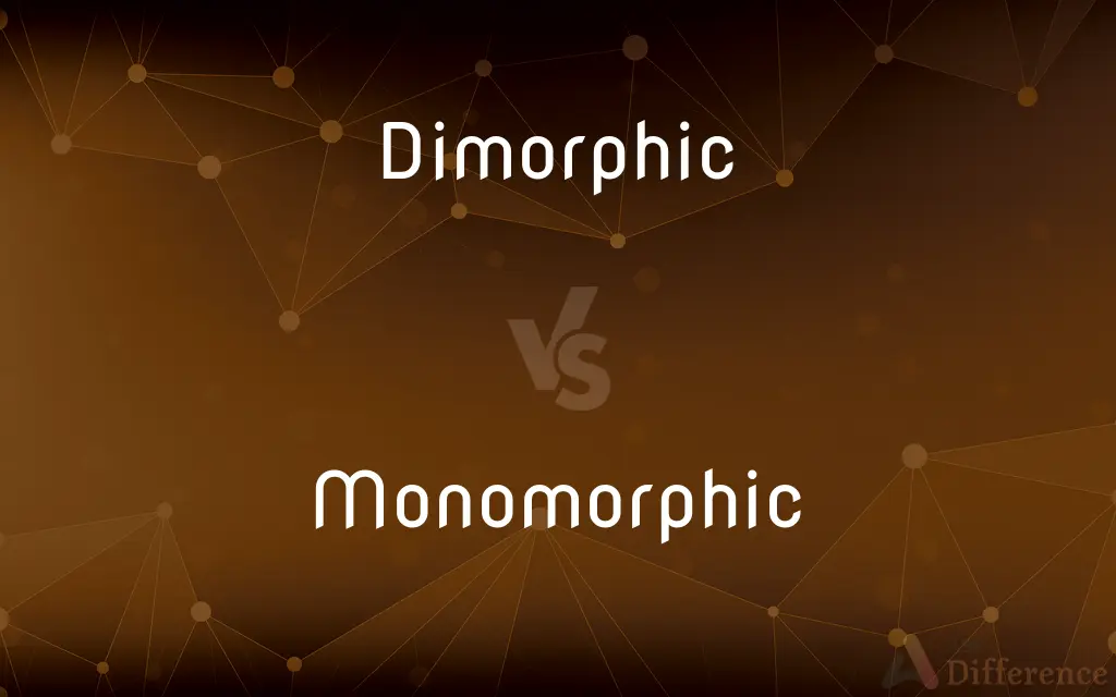 Dimorphic vs. Monomorphic — What's the Difference?