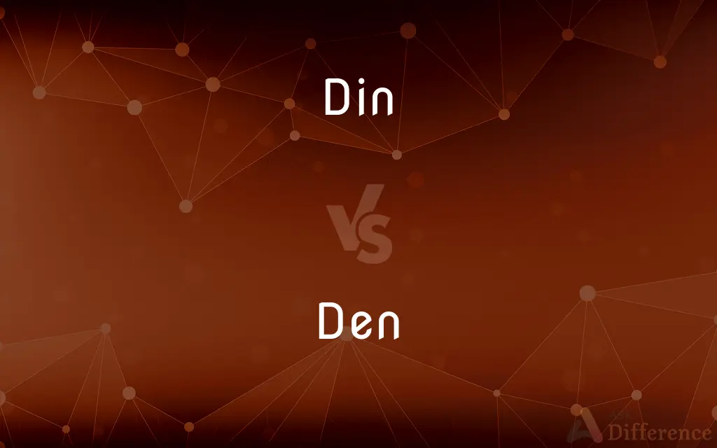 Din vs. Den — What's the Difference?