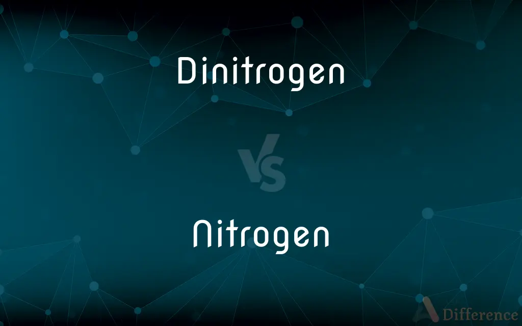Dinitrogen vs. Nitrogen — What's the Difference?