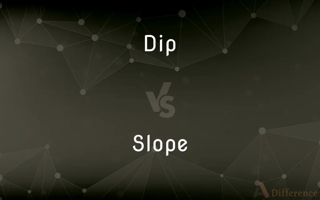 Dip vs. Slope — What's the Difference?