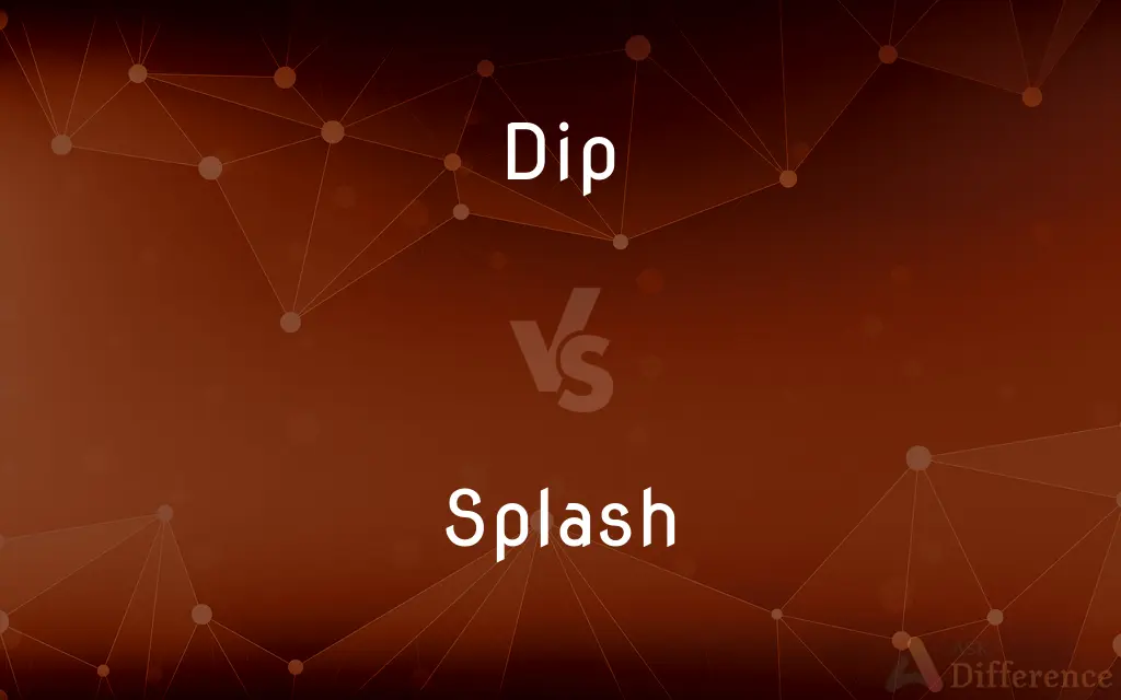 Dip vs. Splash — What's the Difference?