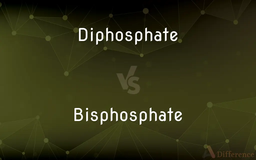 Diphosphate vs. Bisphosphate — What's the Difference?