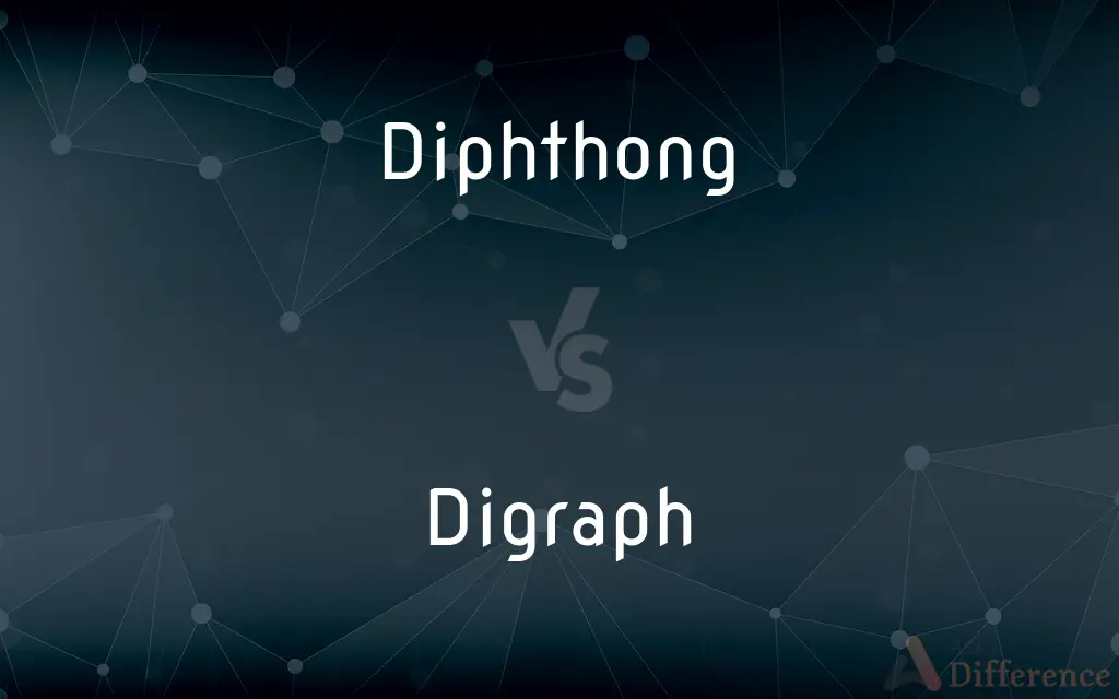 Diphthong vs. Digraph — What's the Difference?