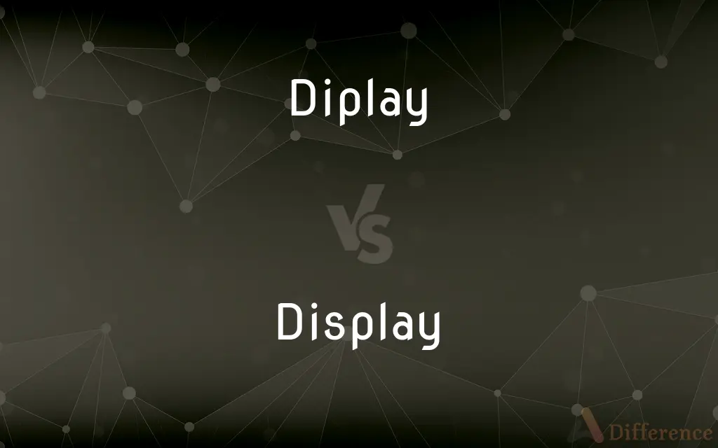 Diplay vs. Display — Which is Correct Spelling?