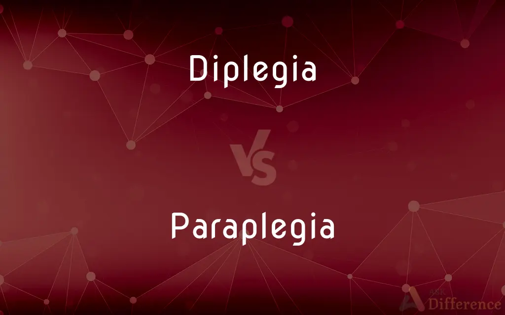 Diplegia vs. Paraplegia — What's the Difference?