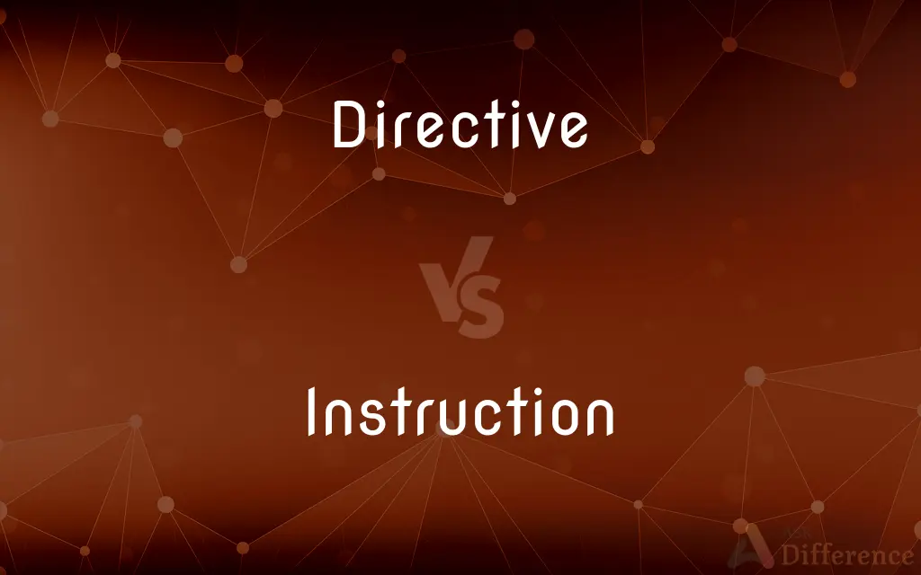 Directive vs. Instruction — What's the Difference?